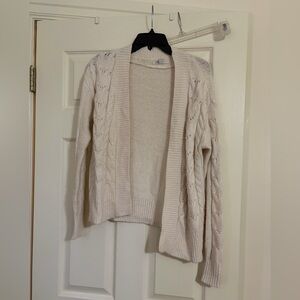 Cato Cream Open Front Cardigan